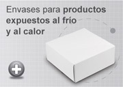 Envases para productos expuestos al fr&iacute;o y al calor